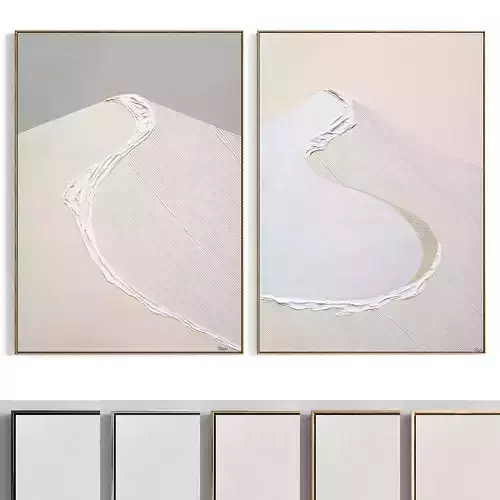 Plaster Two Photo Frame 359