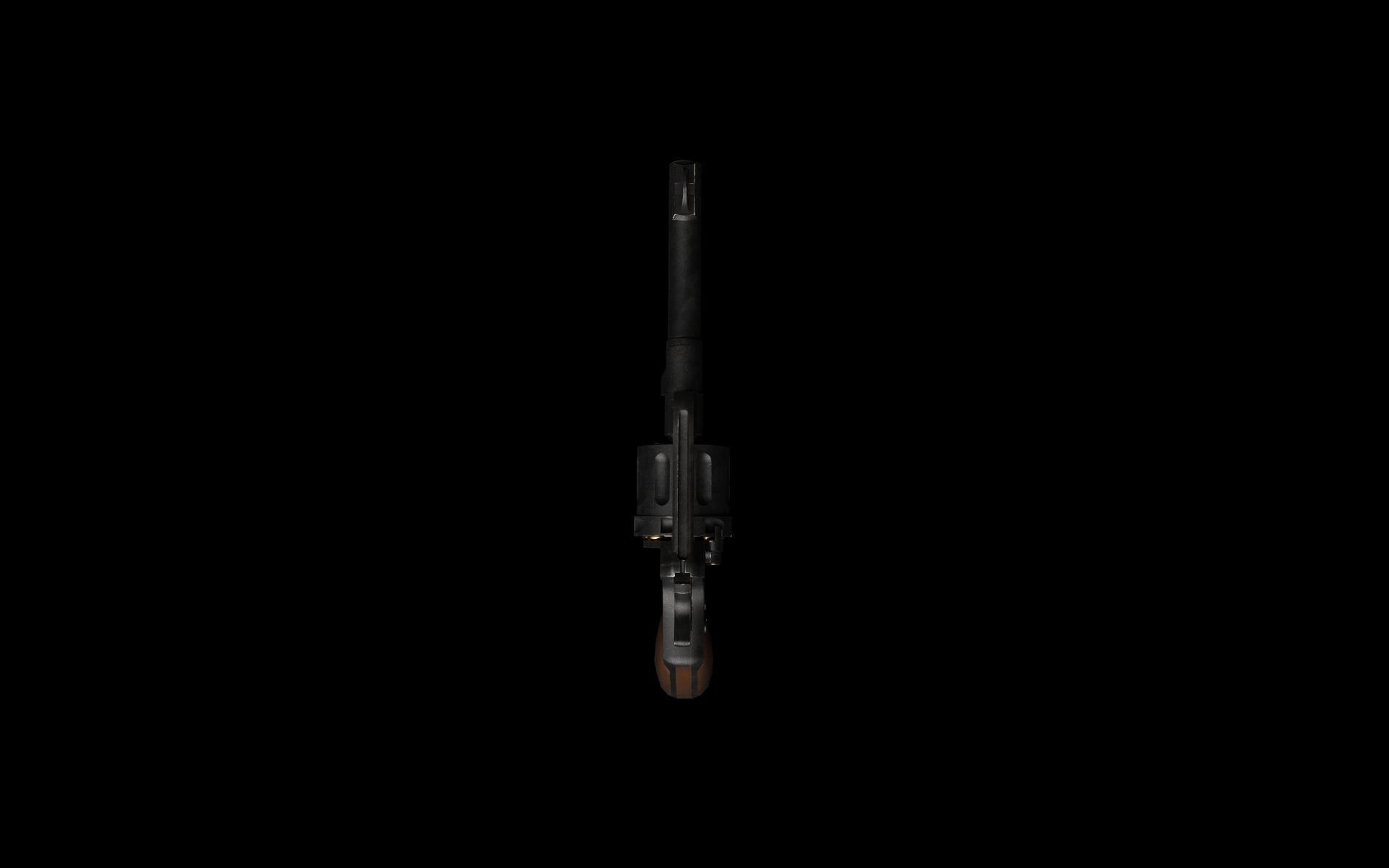Nagant M1895 Revolver Low-poly 3D model_10