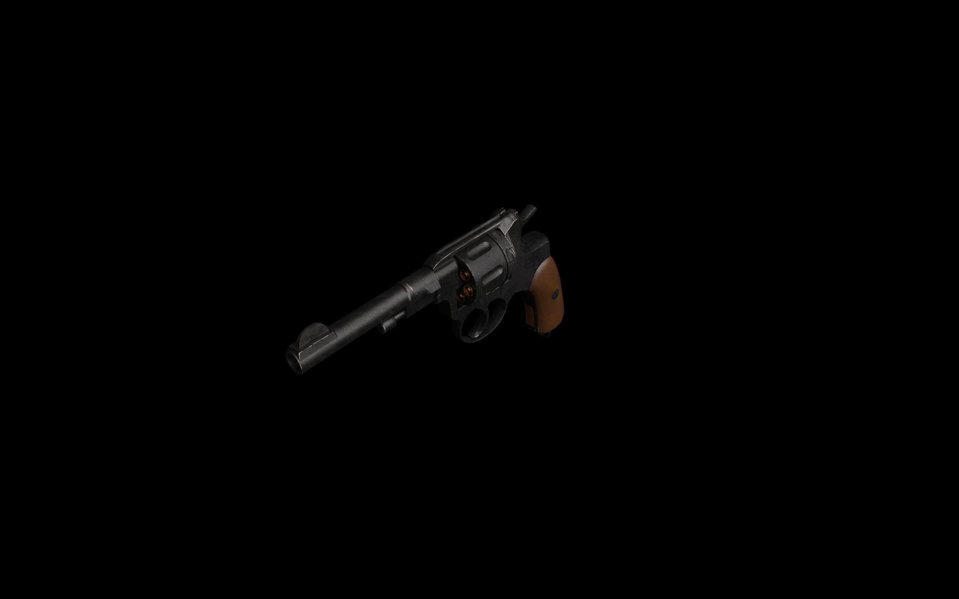 Nagant M1895 Revolver Low-poly 3D model_9