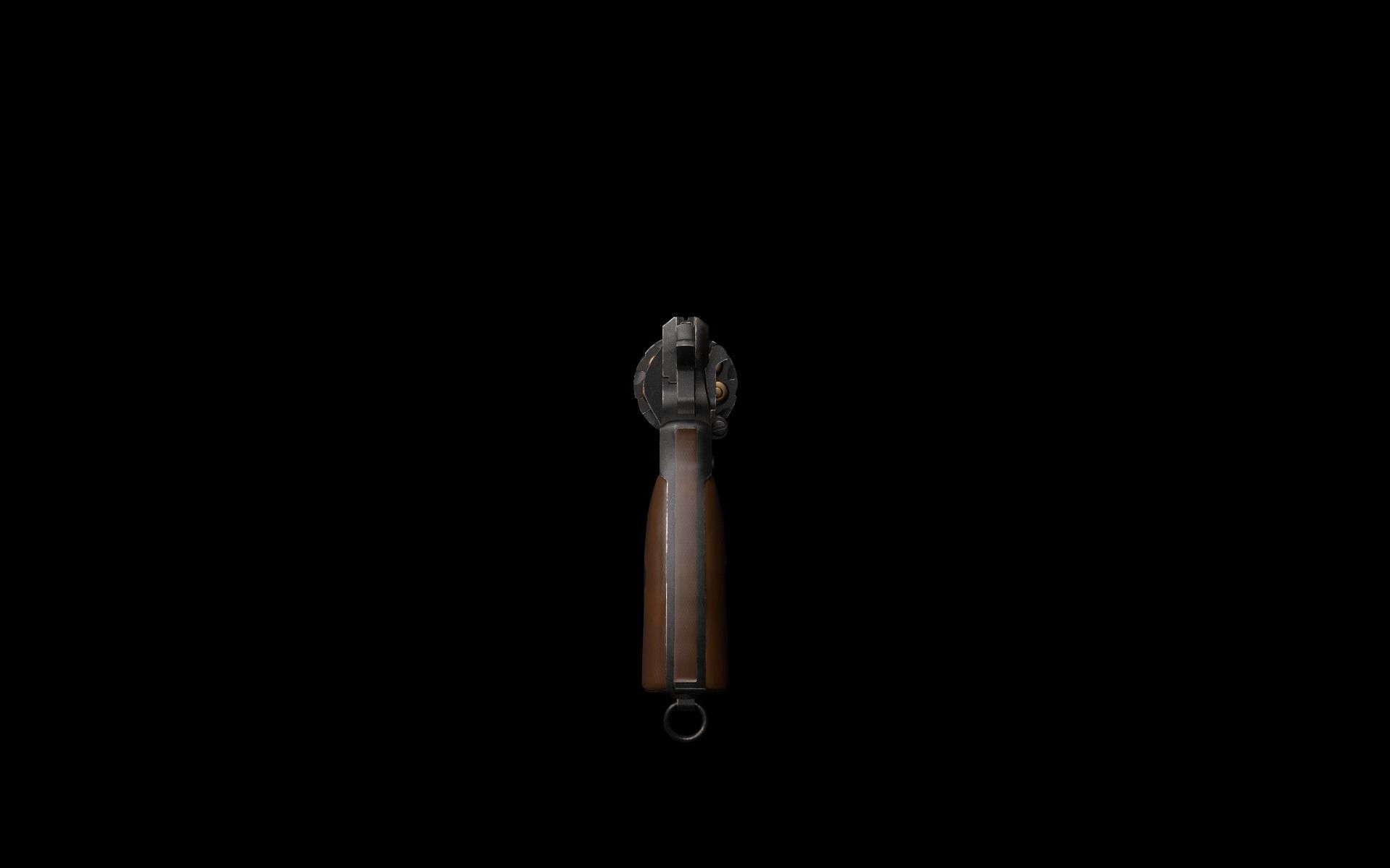 Nagant M1895 Revolver Low-poly 3D model_3