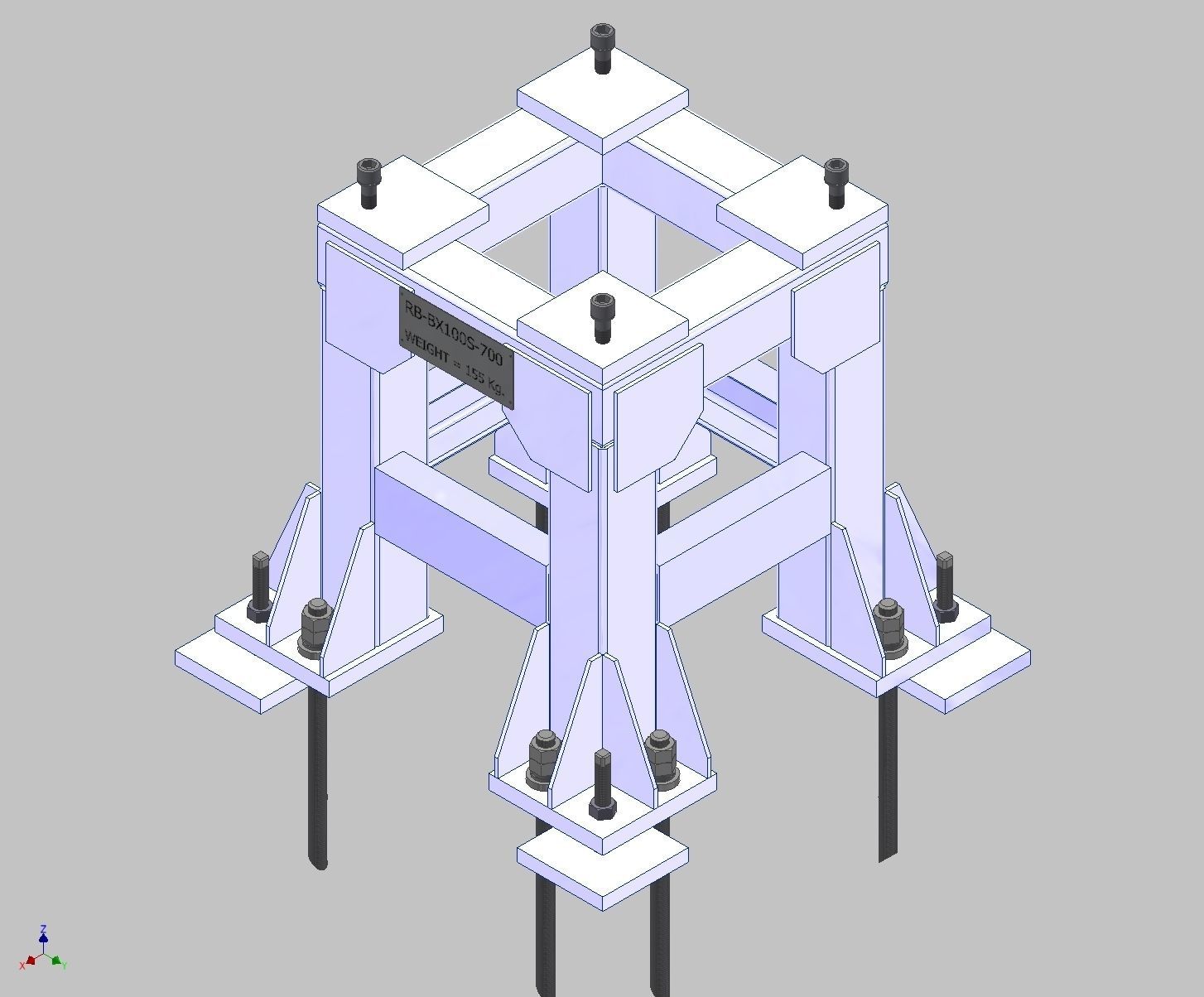 26368-ROBOT BASE KAWASAKI BX100S-700 3D model_6
