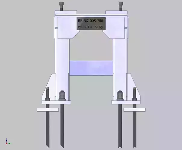 26368-ROBOT BASE KAWASAKI BX100S-700 3D model