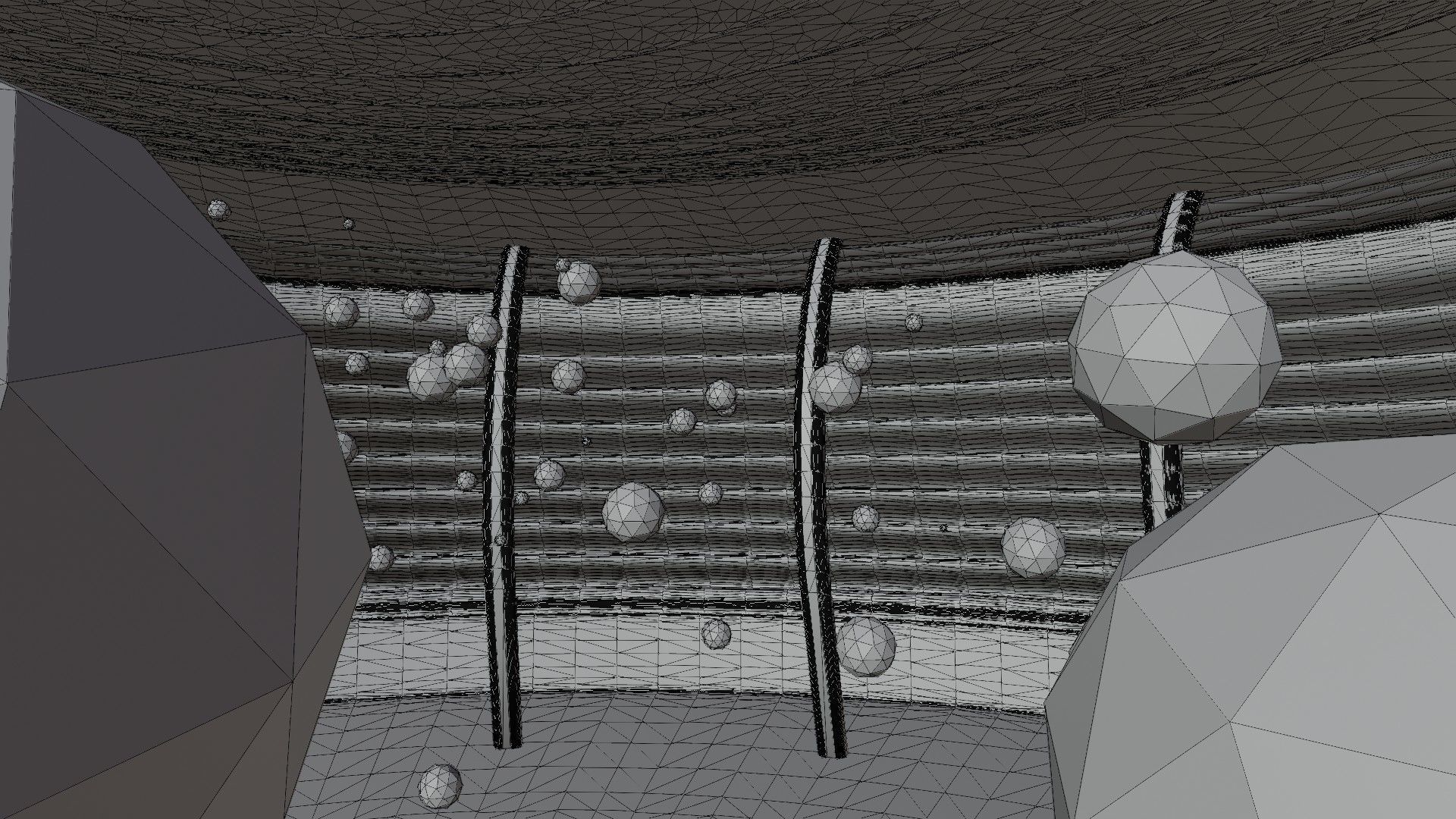 Concept space interior empty room 6 Low-poly 3D model_13