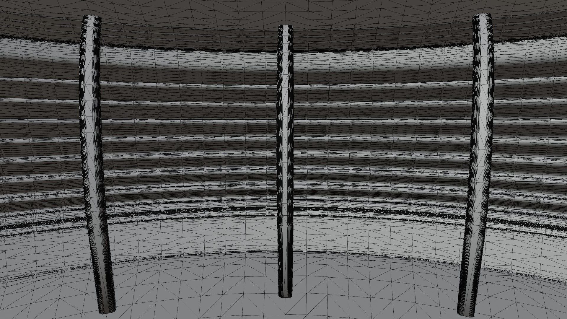 Concept space interior empty room 6 Low-poly 3D model_19