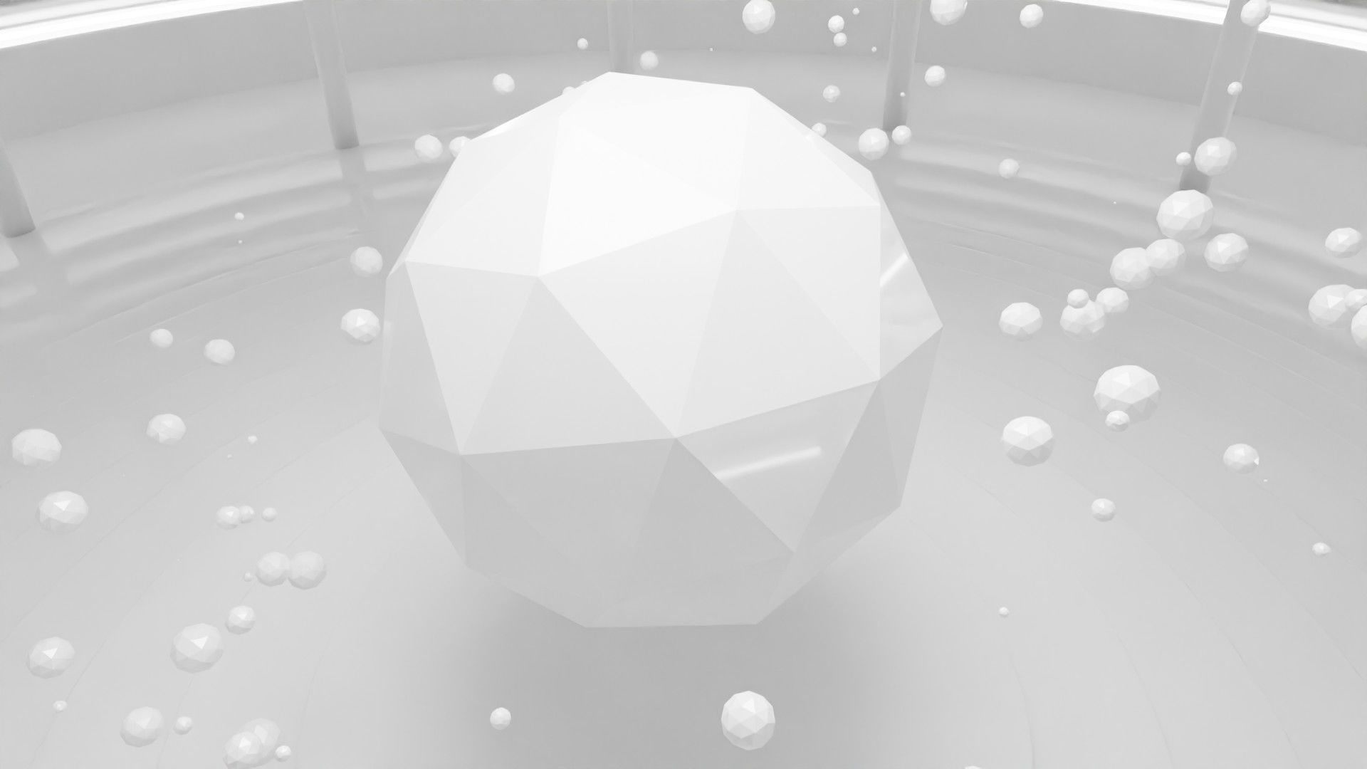 Concept space interior empty room 6 Low-poly 3D model_10