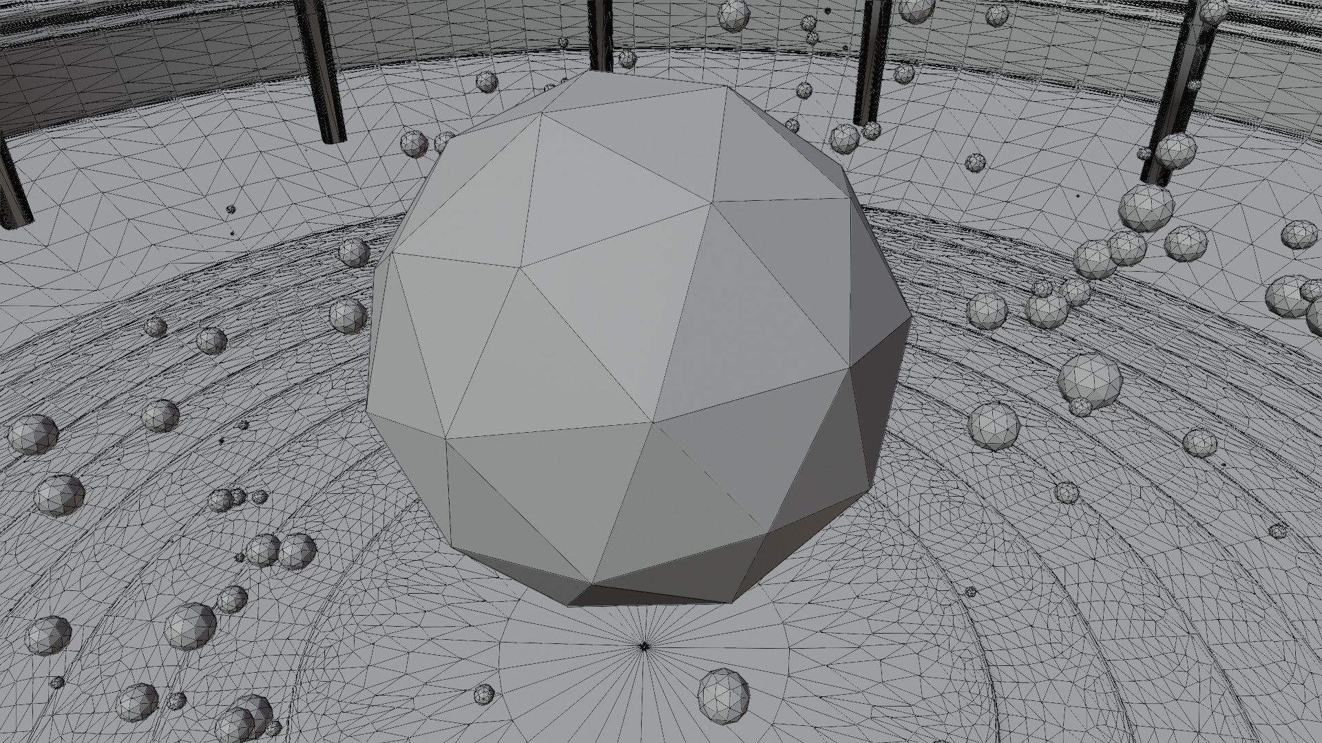 Concept space interior empty room 6 Low-poly 3D model_20