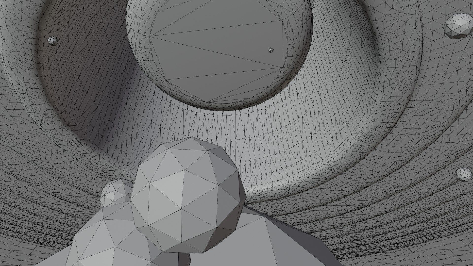 Concept space interior empty room 6 Low-poly 3D model_17