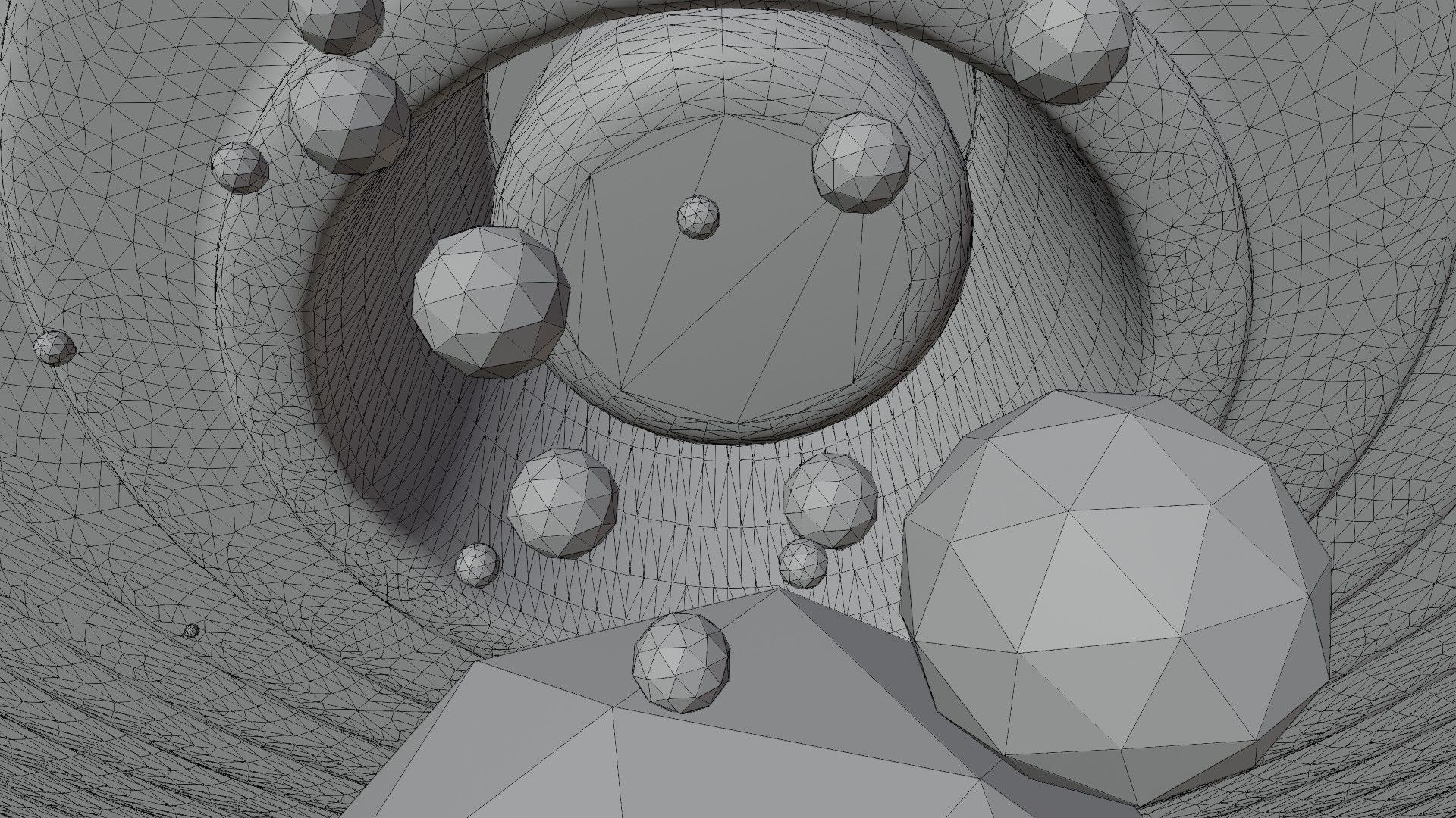 Concept space interior empty room 6 Low-poly 3D model_16