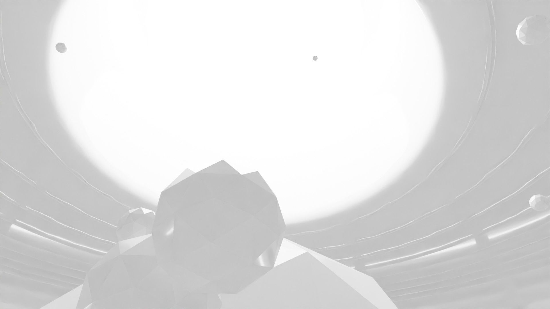 Concept space interior empty room 6 Low-poly 3D model_7