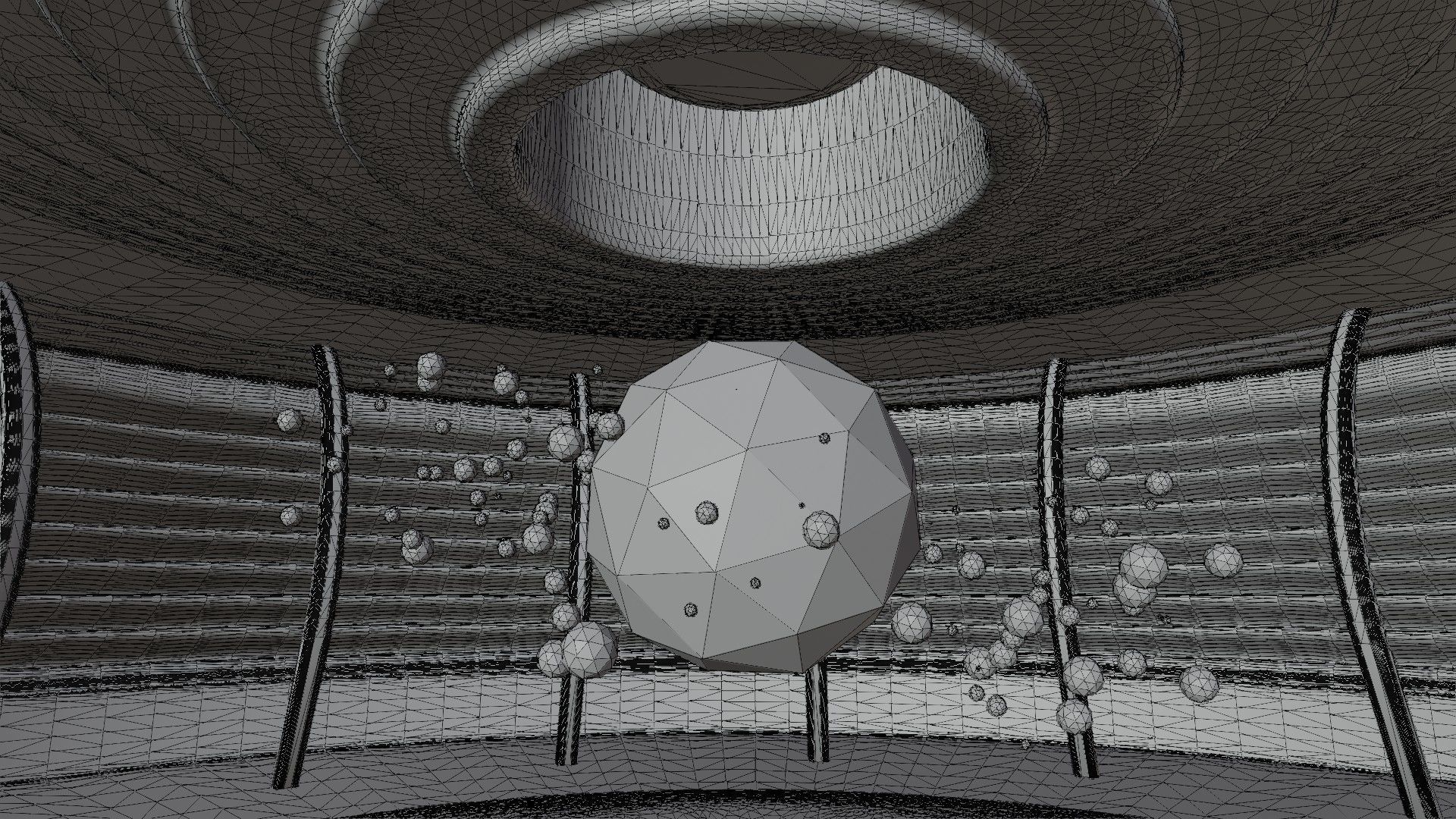 Concept space interior empty room 6 Low-poly 3D model_12
