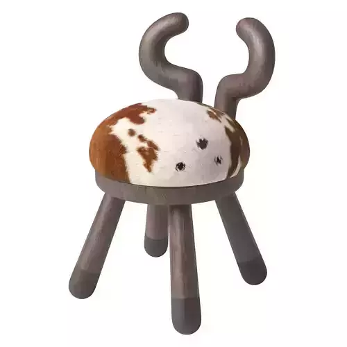 Cowhide Chair by Takeshi Sawada