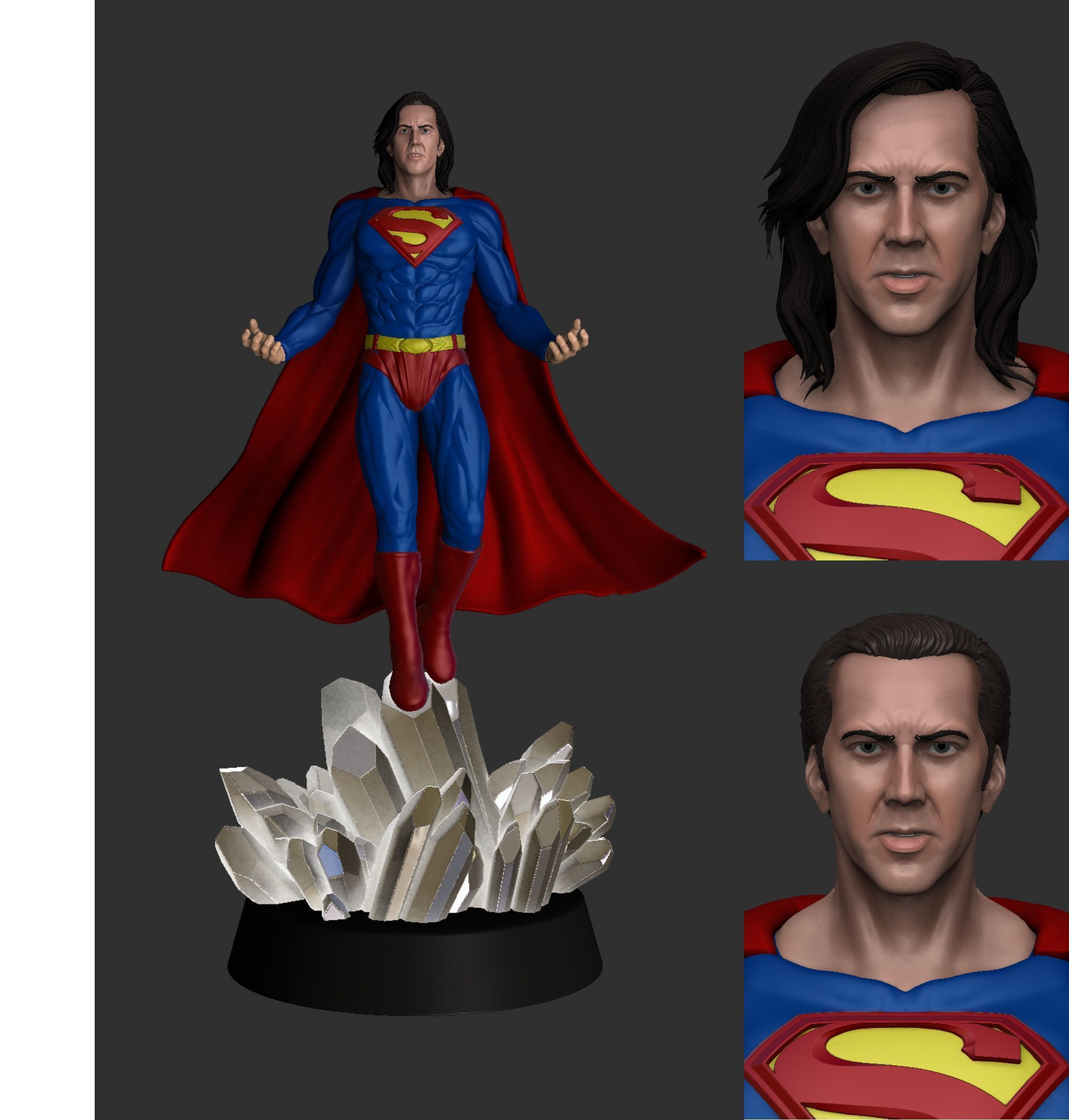 superman lives nicolas cage 6 inch figure Free 3D print model_1