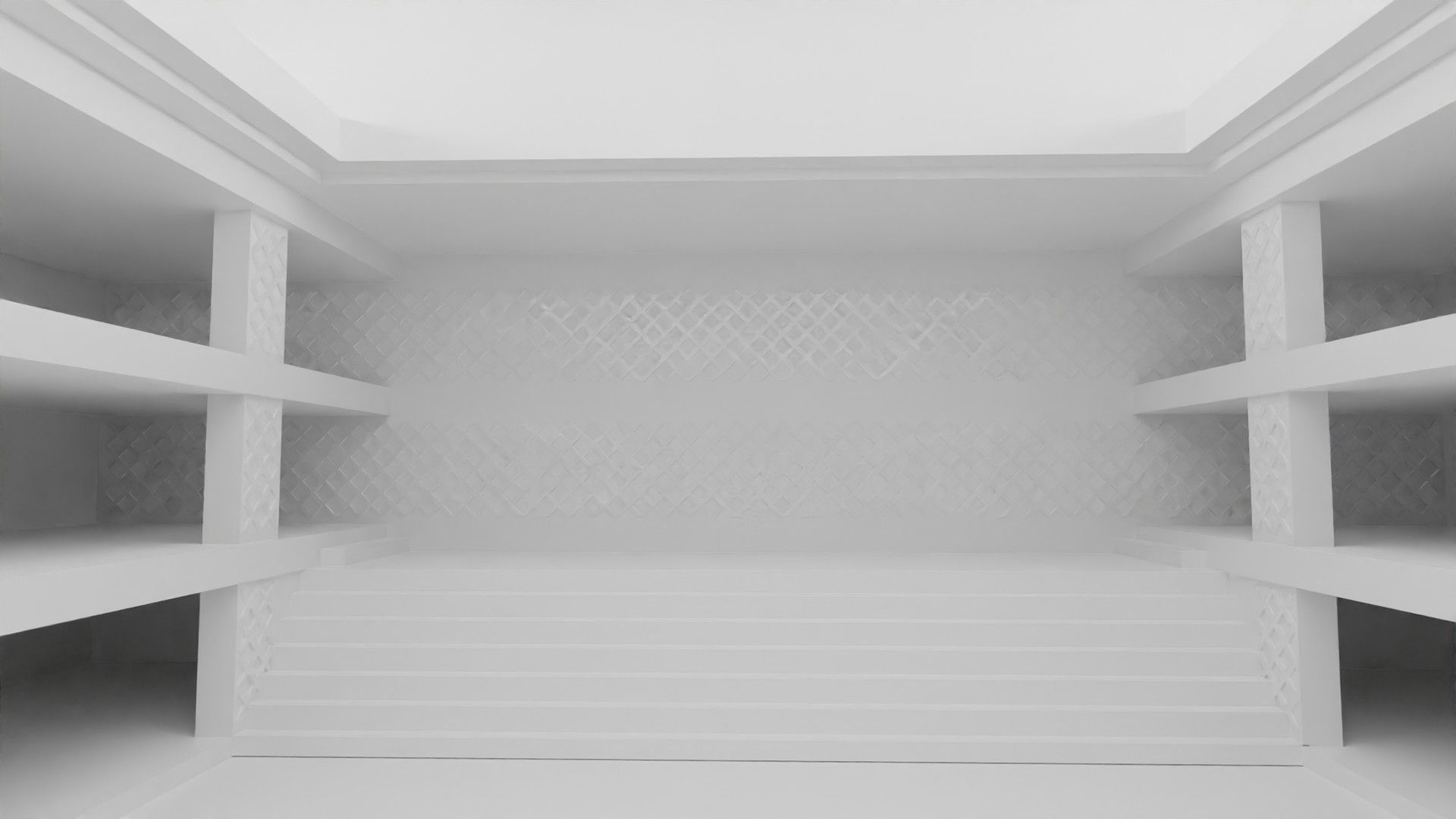 Concept space interior empty rooms 3D Model Collection_22