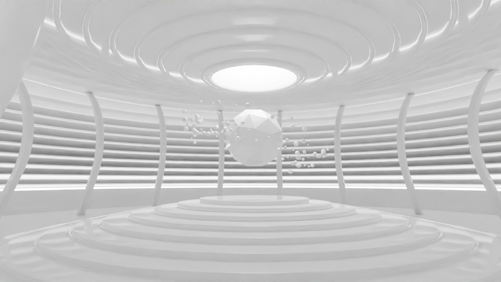 Concept space interior empty rooms 3D Model Collection_68