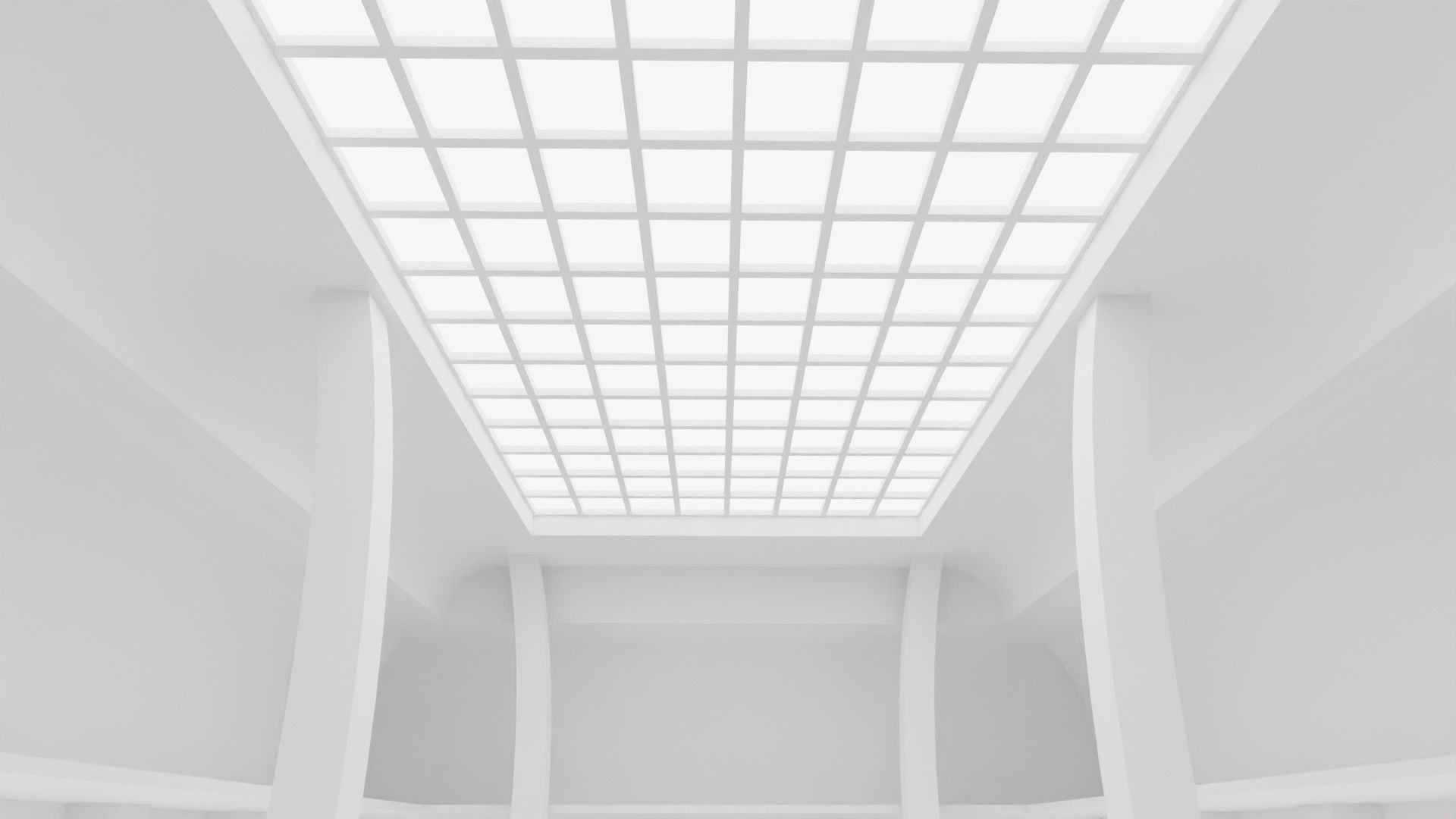 Concept space interior empty rooms 3D Model Collection_35