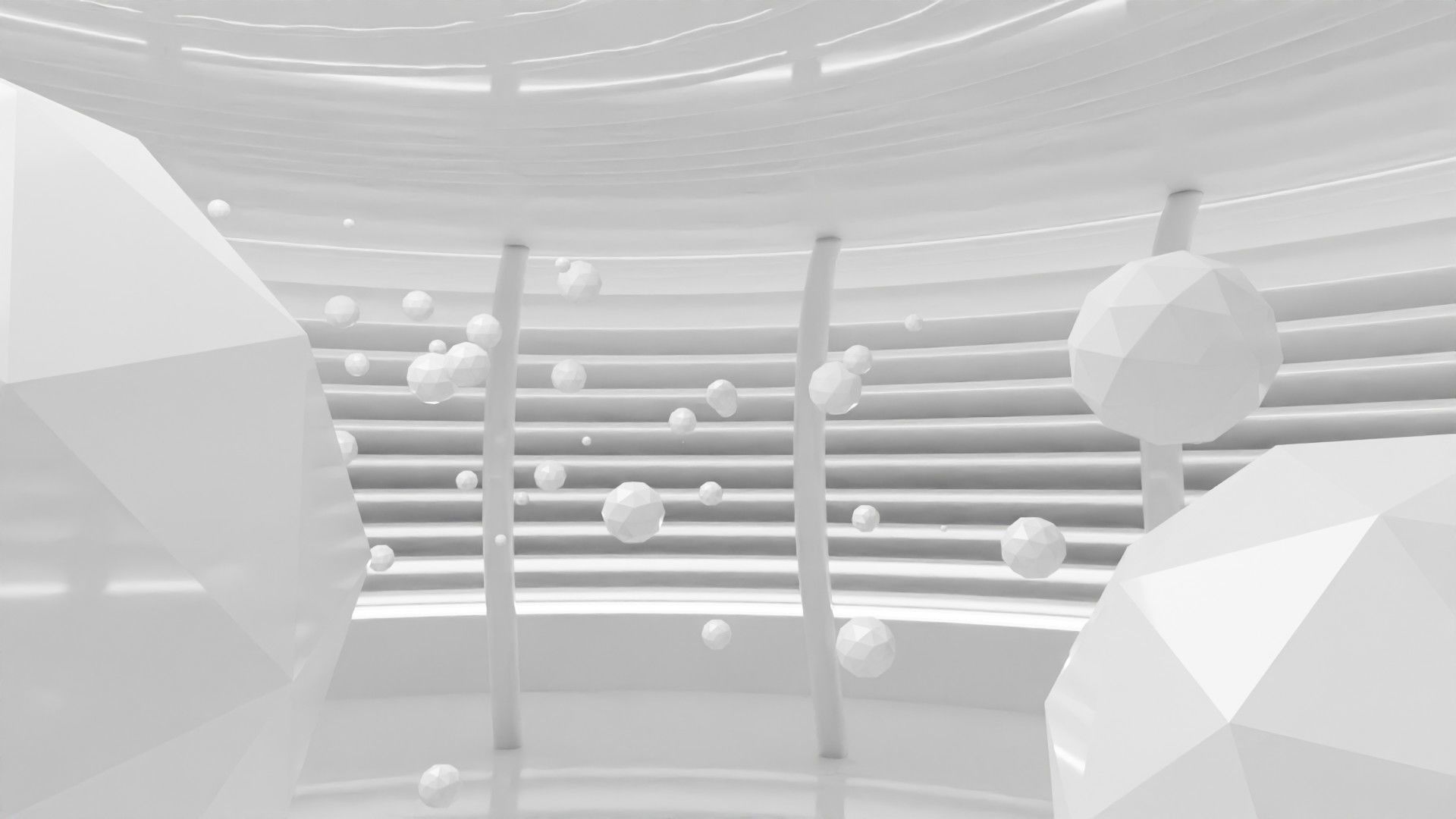 Concept space interior empty rooms 3D Model Collection_63