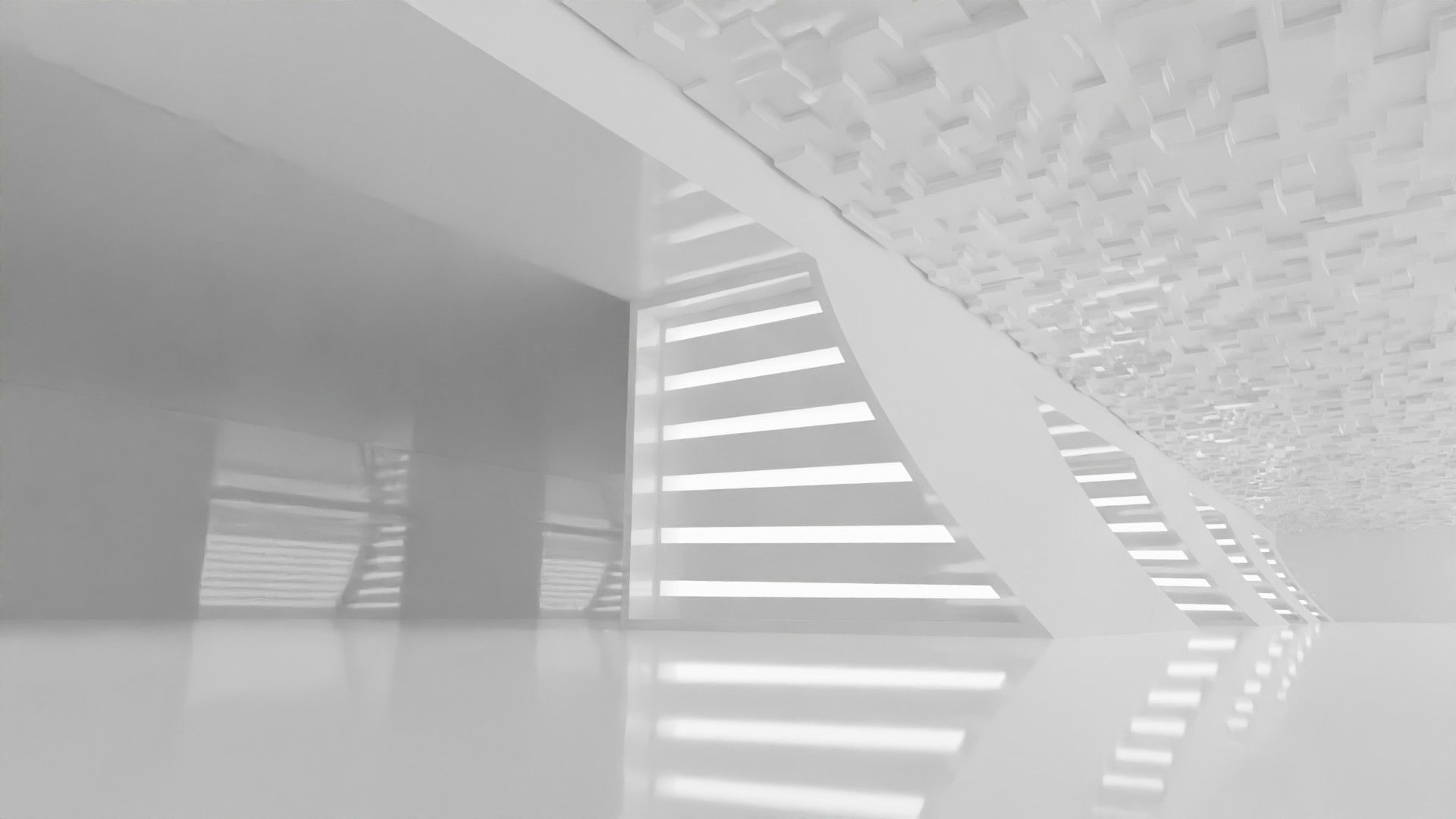 Concept space interior empty rooms 3D Model Collection_58