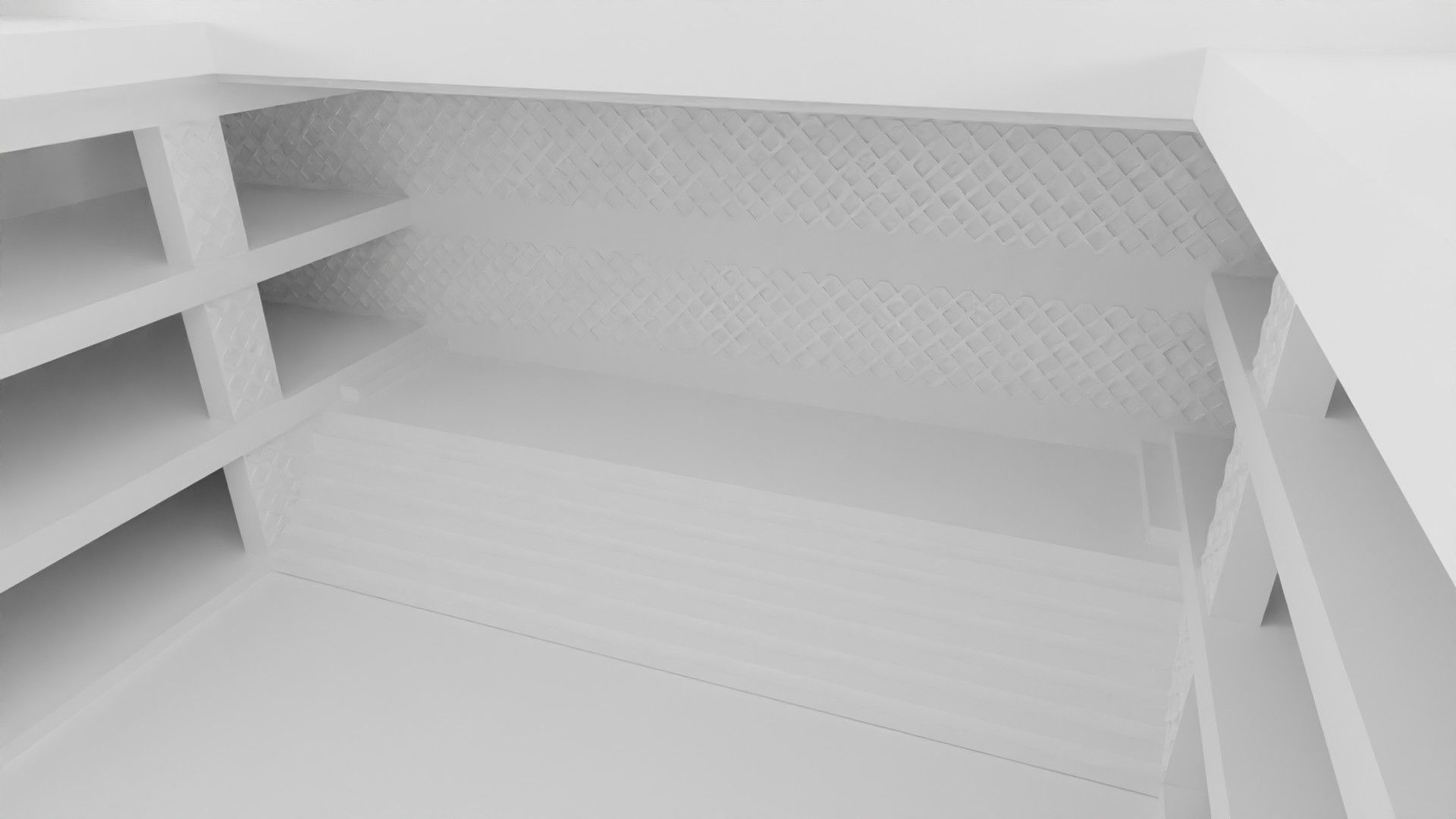 Concept space interior empty rooms 3D Model Collection_25