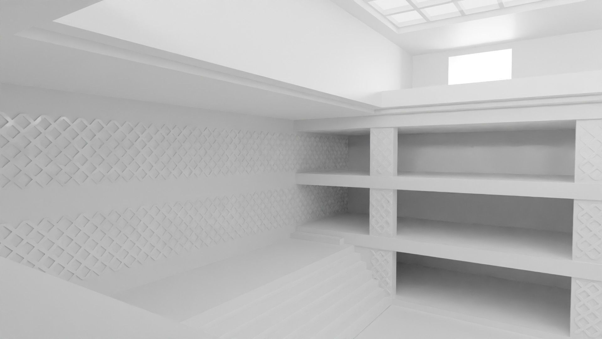 Concept space interior empty rooms 3D Model Collection_20