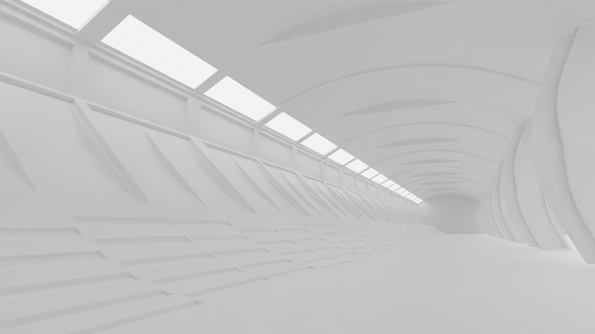 Concept space interior empty rooms 3D Model Collection_44