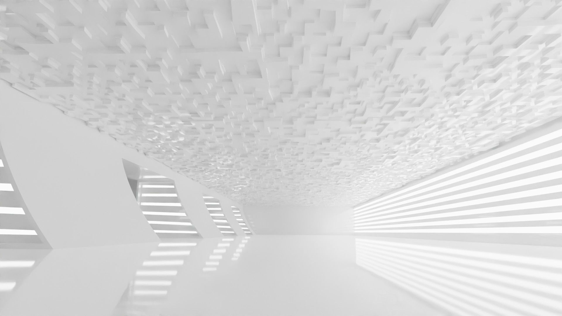 Concept space interior empty rooms 3D Model Collection_54