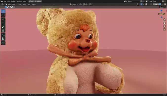 Rushton Happy Bear 3D Model