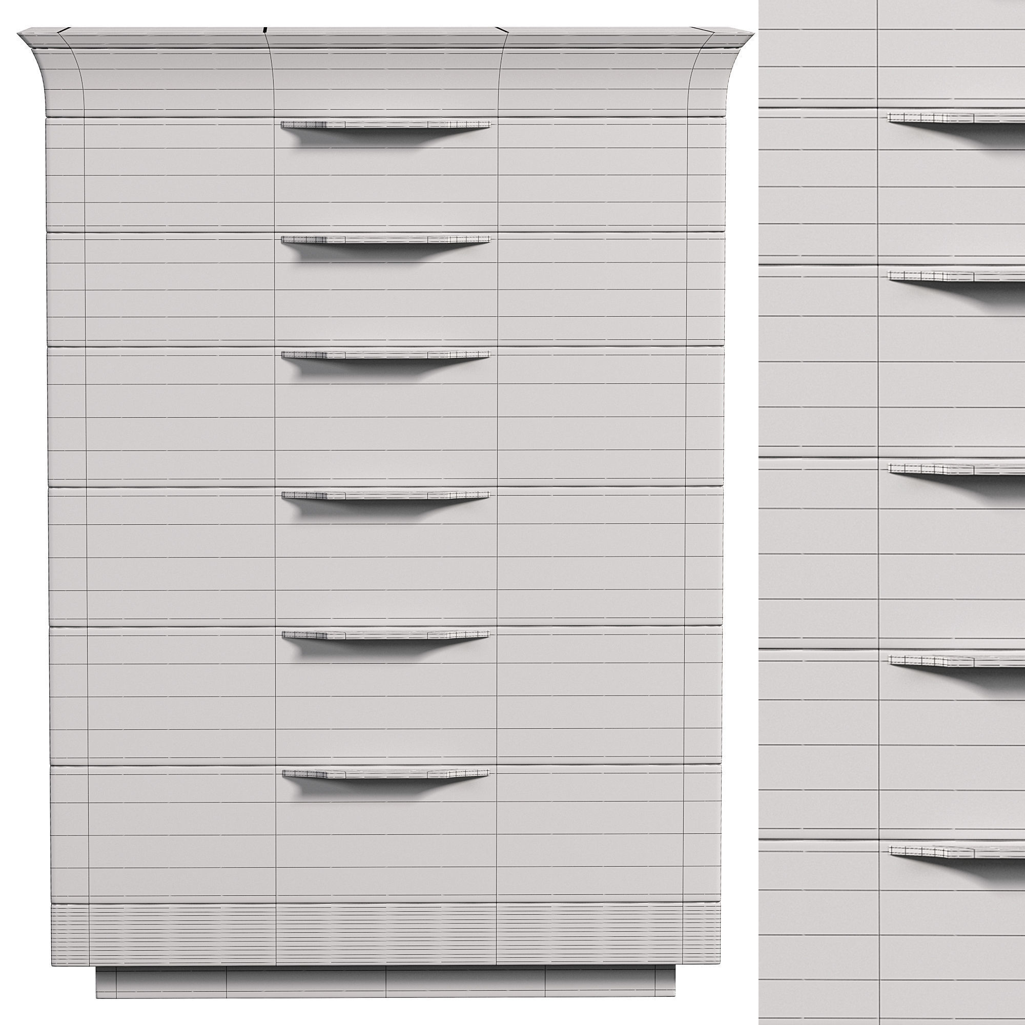 Alchemy vysokiy komod by giorgiocollection 3D model_2