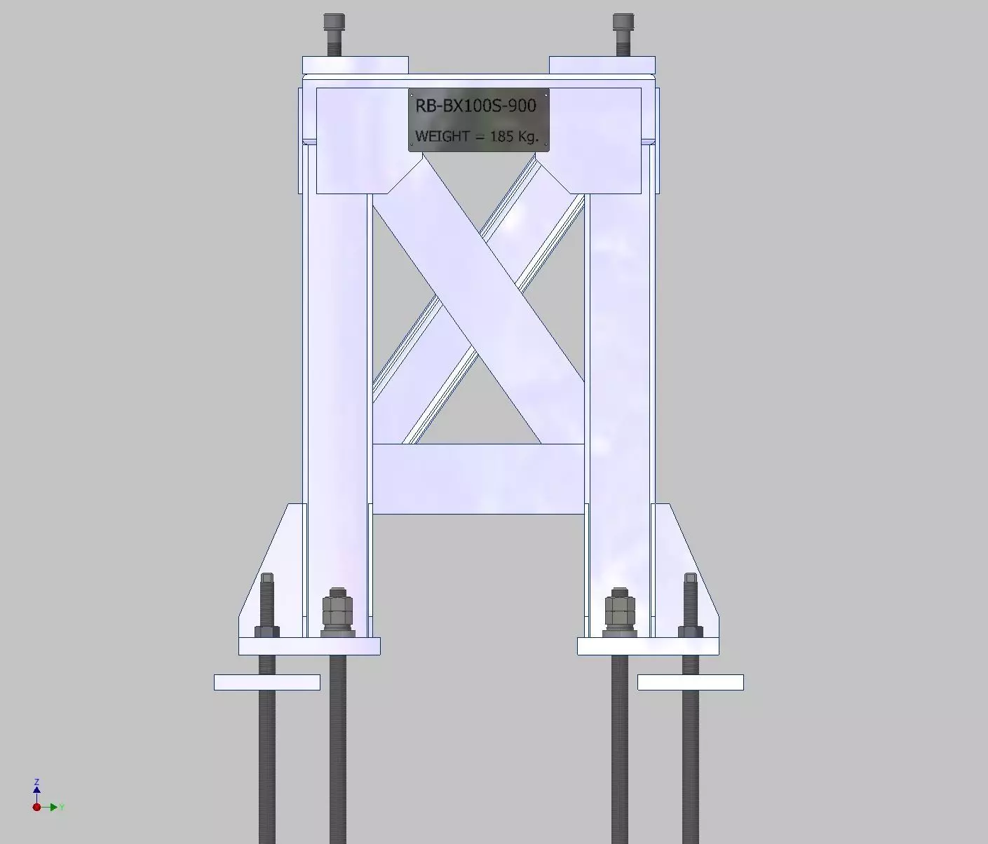 26369-ROBOT BASE KAWASAKI BX100S-900 3D model_0