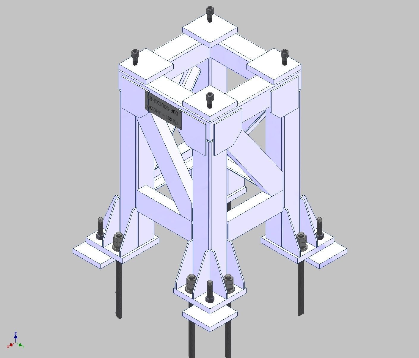 26369-ROBOT BASE KAWASAKI BX100S-900 3D model_6
