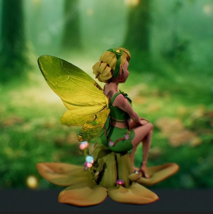 Fee enchante 3D print model_6