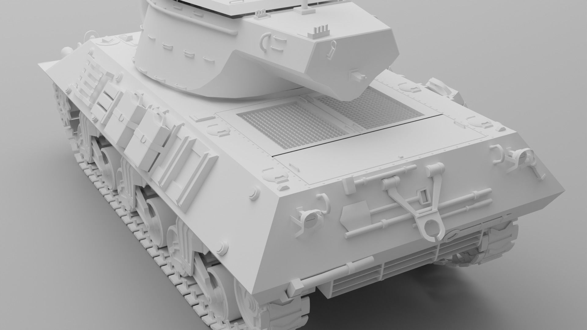 M36 Jackson  American tank destroyer 3D model_13