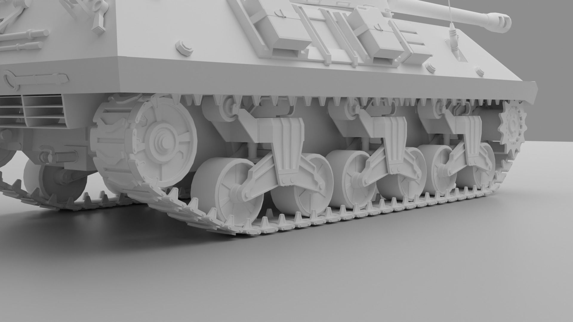 M36 Jackson  American tank destroyer 3D model_14