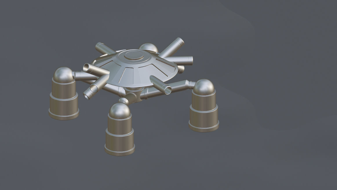 Super Contra Mechanical Spider Boss - Creature from Space 3D model_8