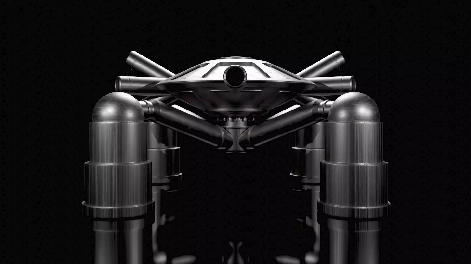 Super Contra Mechanical Spider Boss - Creature from Space 3D model_0