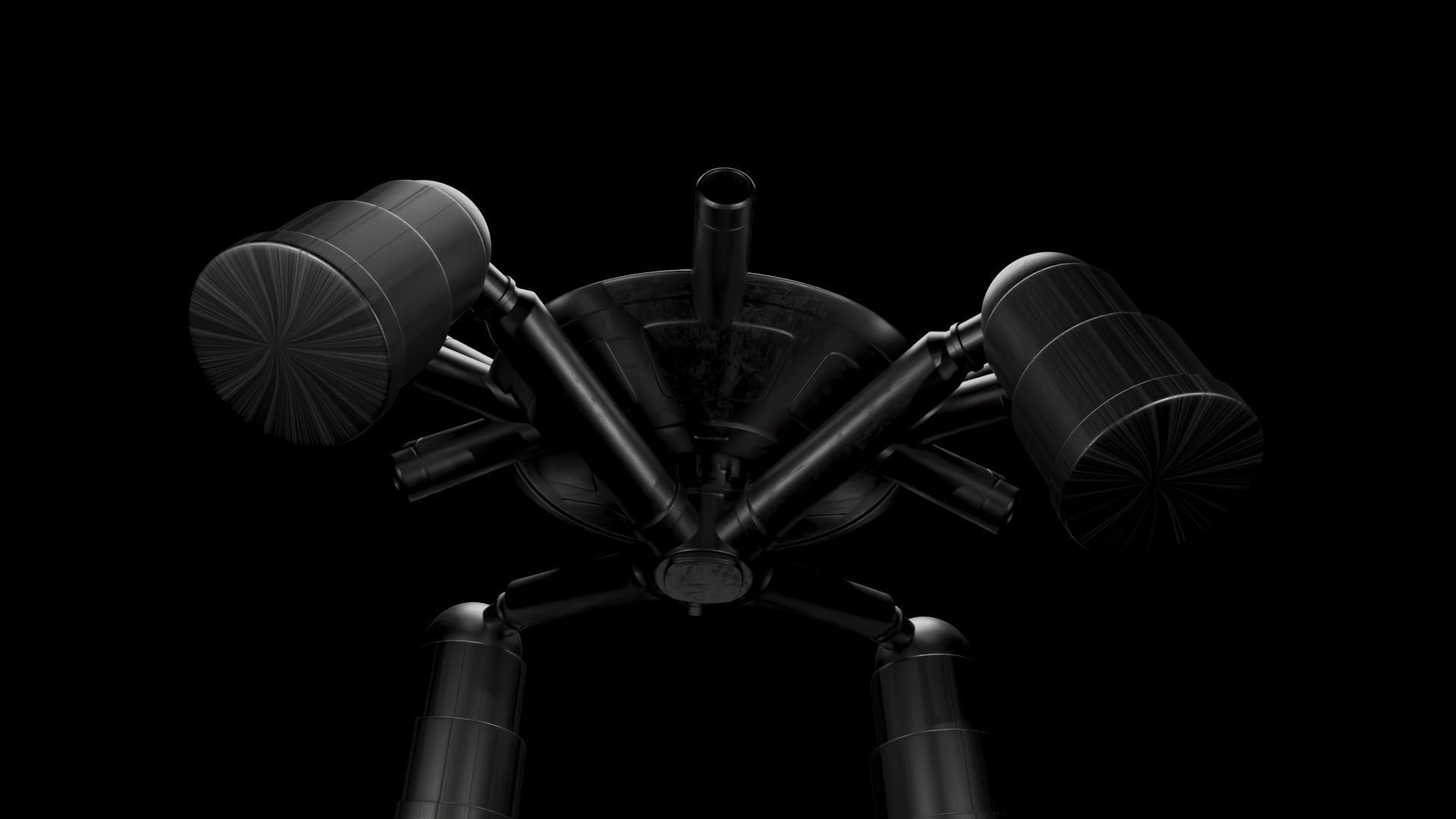 Super Contra Mechanical Spider Boss - Creature from Space 3D model_14