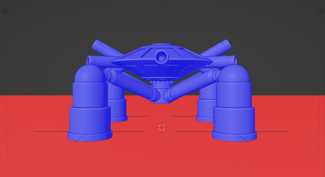 Super Contra Mechanical Spider Boss - Creature from Space 3D model_3