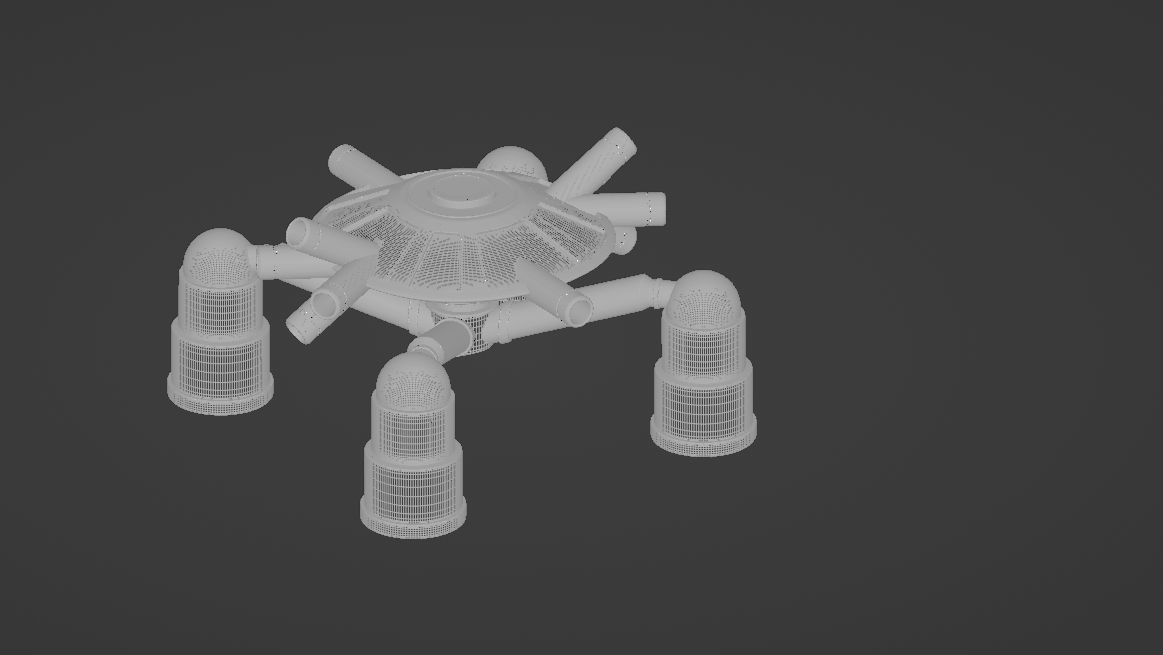 Super Contra Mechanical Spider Boss - Creature from Space 3D model_7