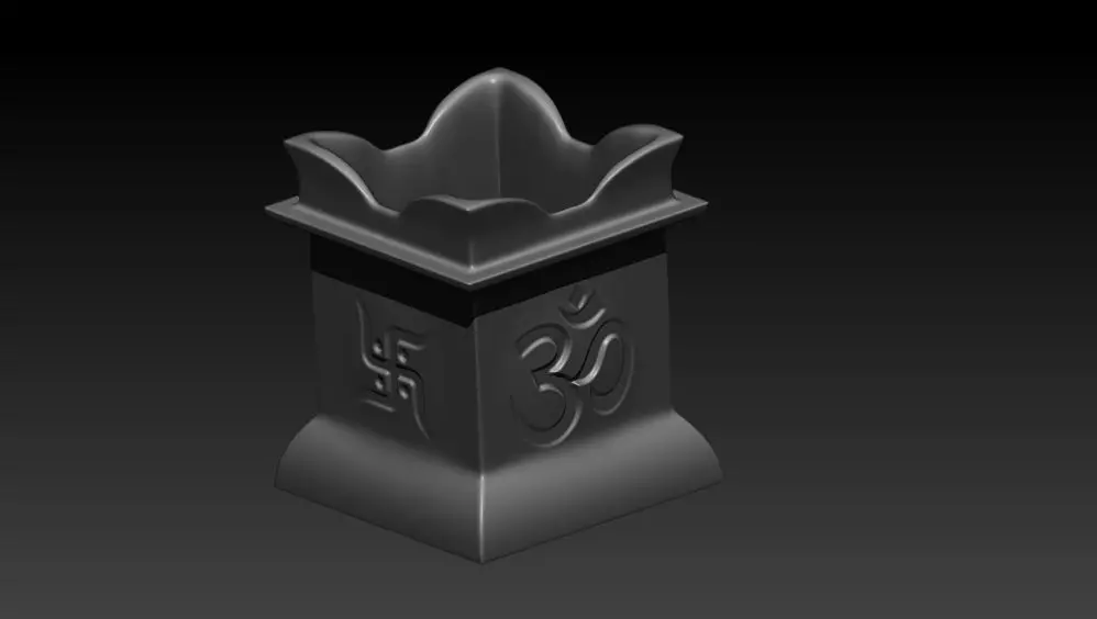 Tulsi Pot 3D print model_0