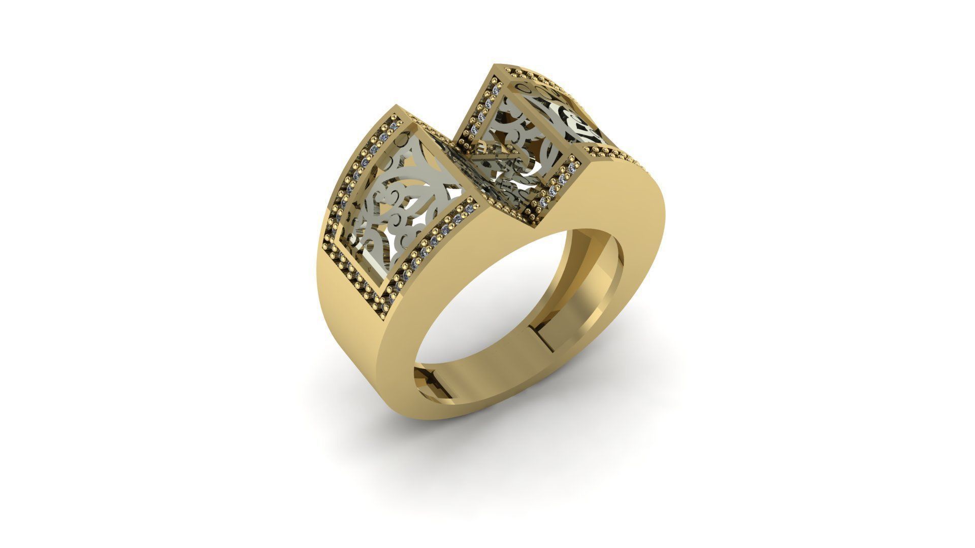 fantasy ring 3D print model_2