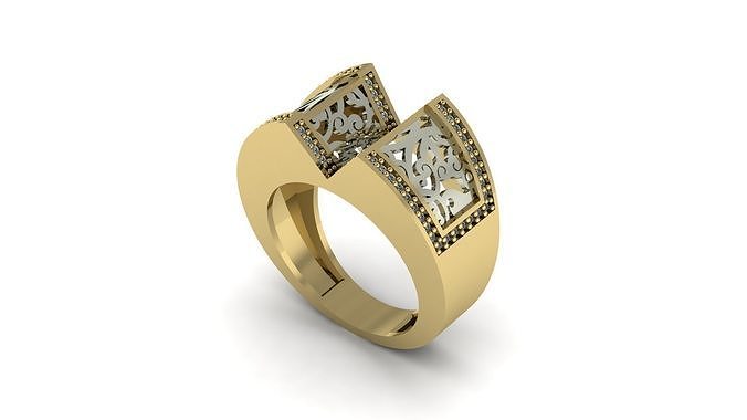 fantasy ring 3D print model