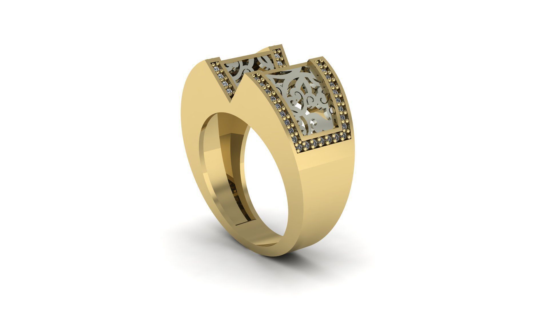 fantasy ring 3D print model_1