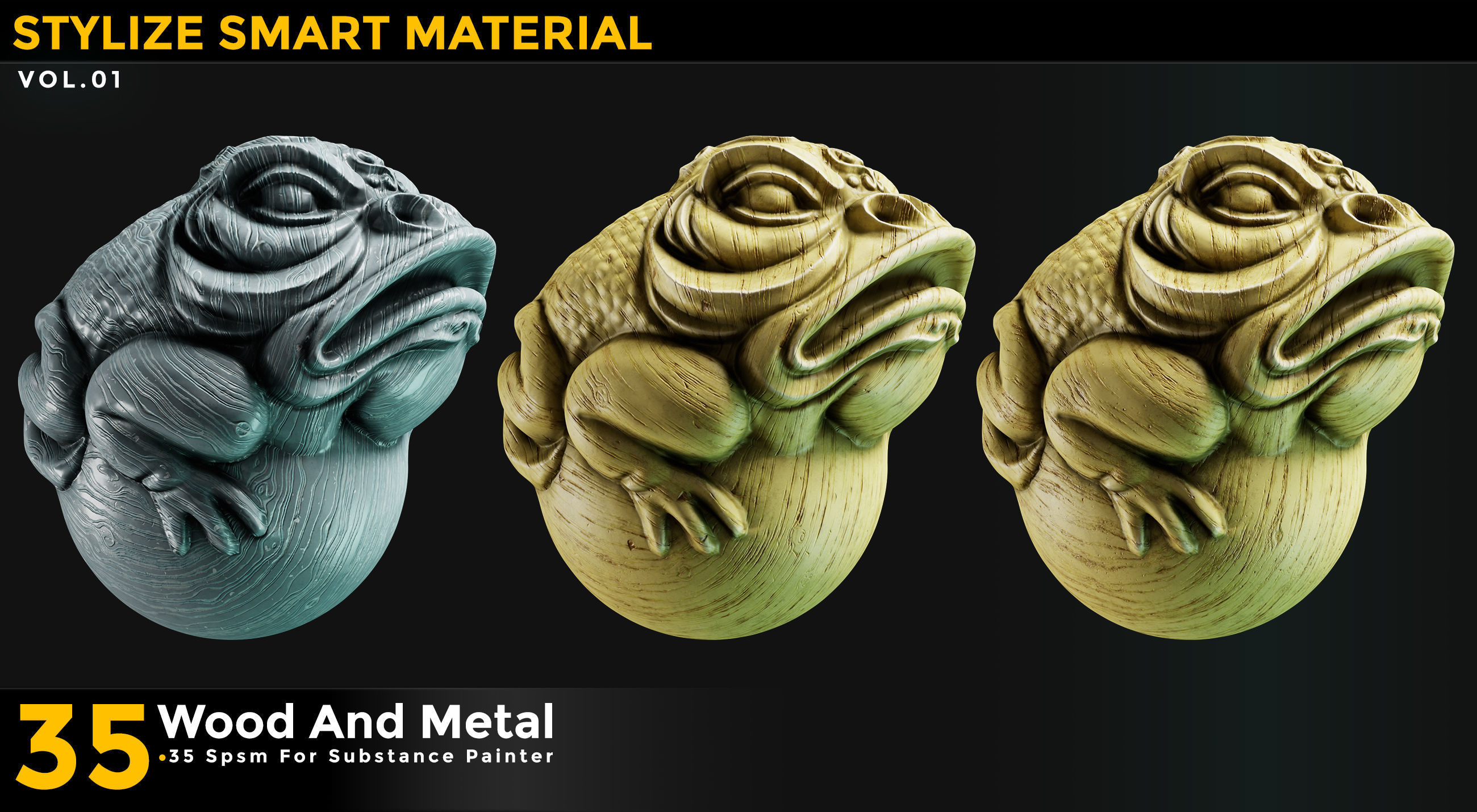 35 Stylized Smart Materials Wood - Metal Vol 01 Texture_6