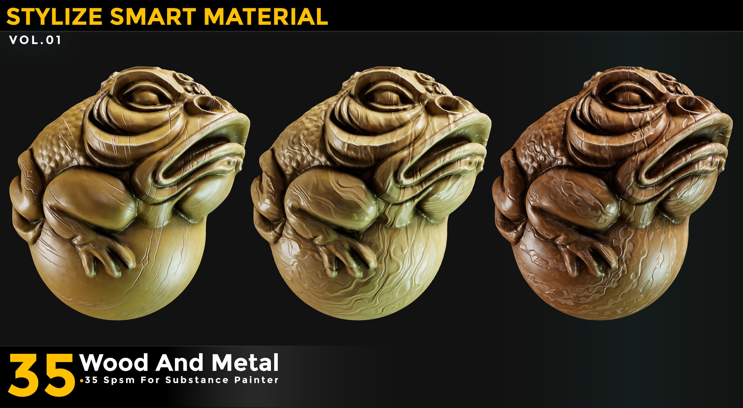 35 Stylized Smart Materials Wood - Metal Vol 01 Texture_3