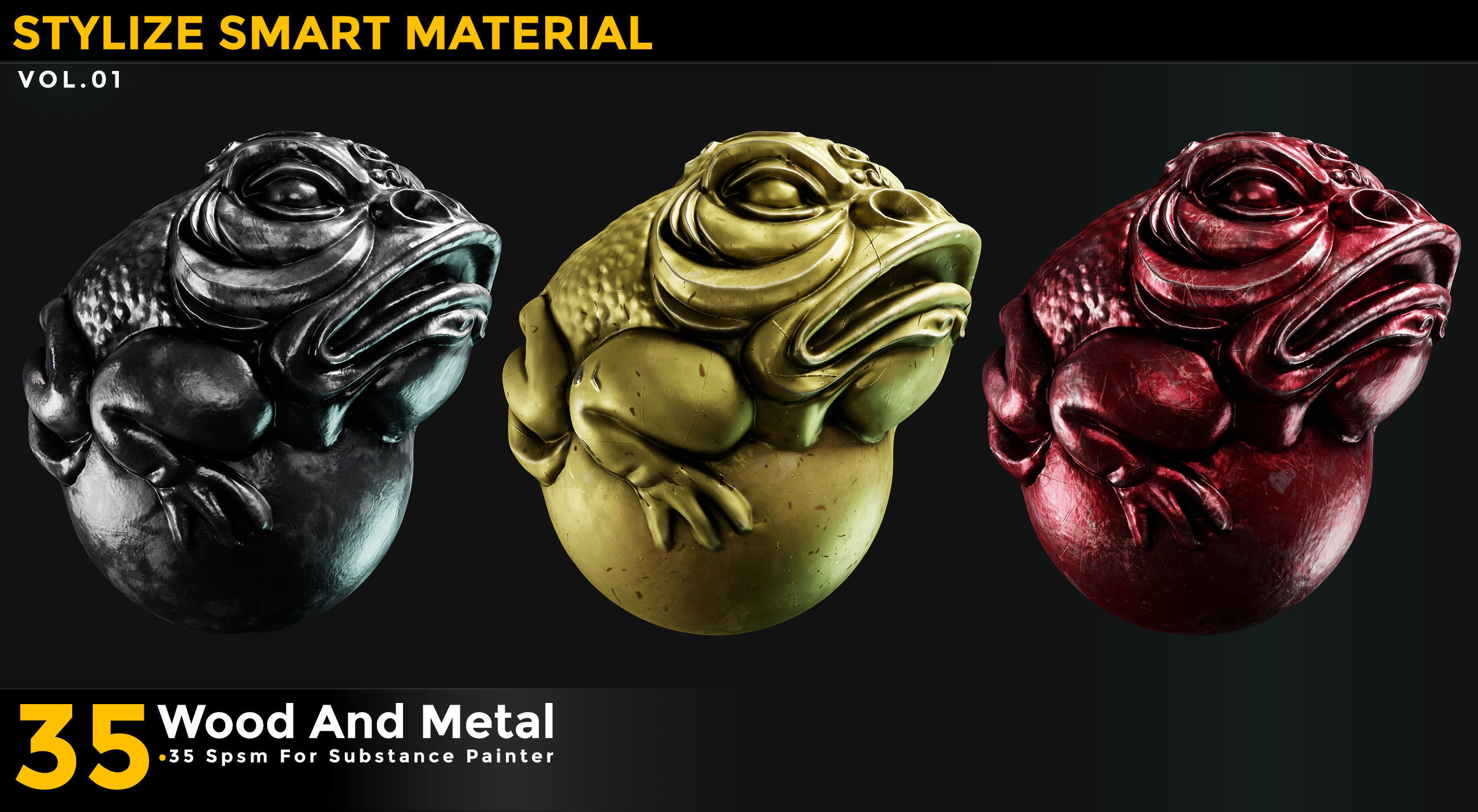 35 Stylized Smart Materials Wood - Metal Vol 01 Texture_11
