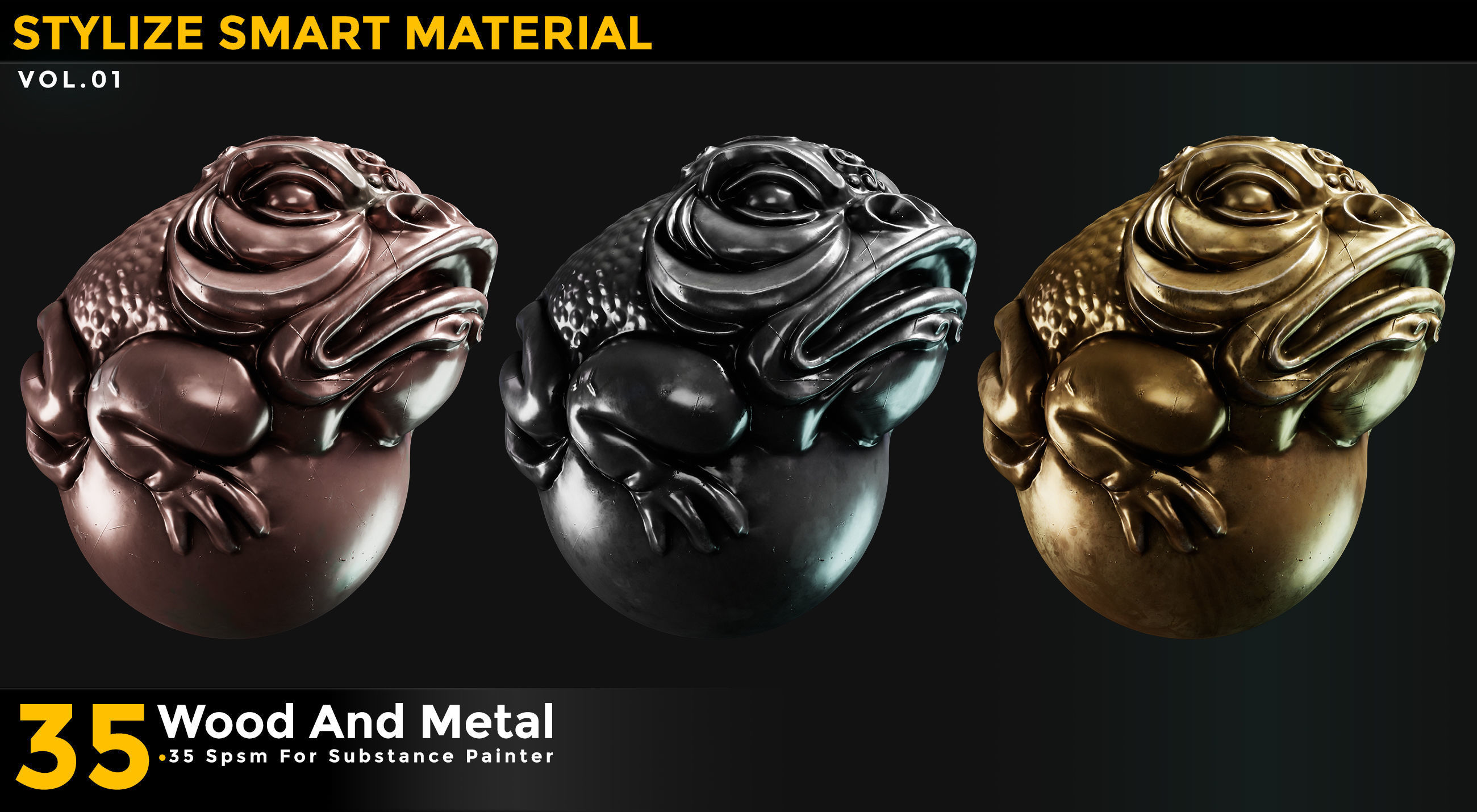 35 Stylized Smart Materials Wood - Metal Vol 01 Texture_9