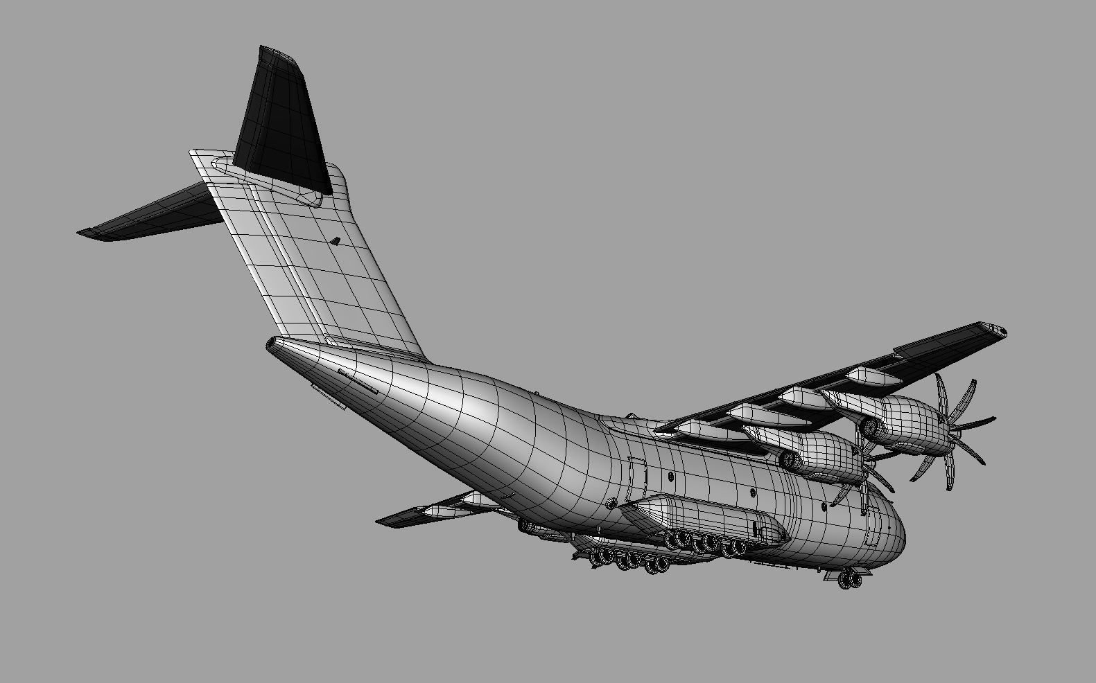 Aircraft A400 MODEL 3D model_9