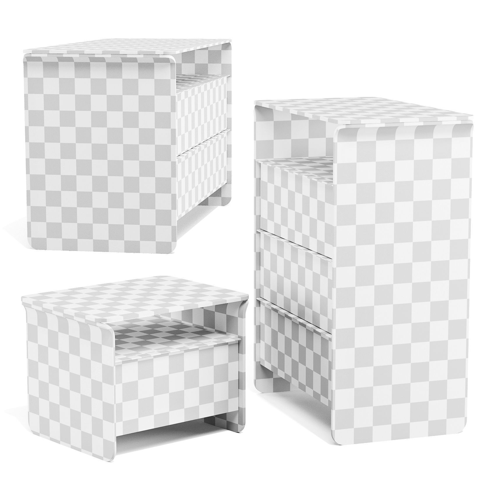 Pianca Nota - Chests of Drawers 3D model_5