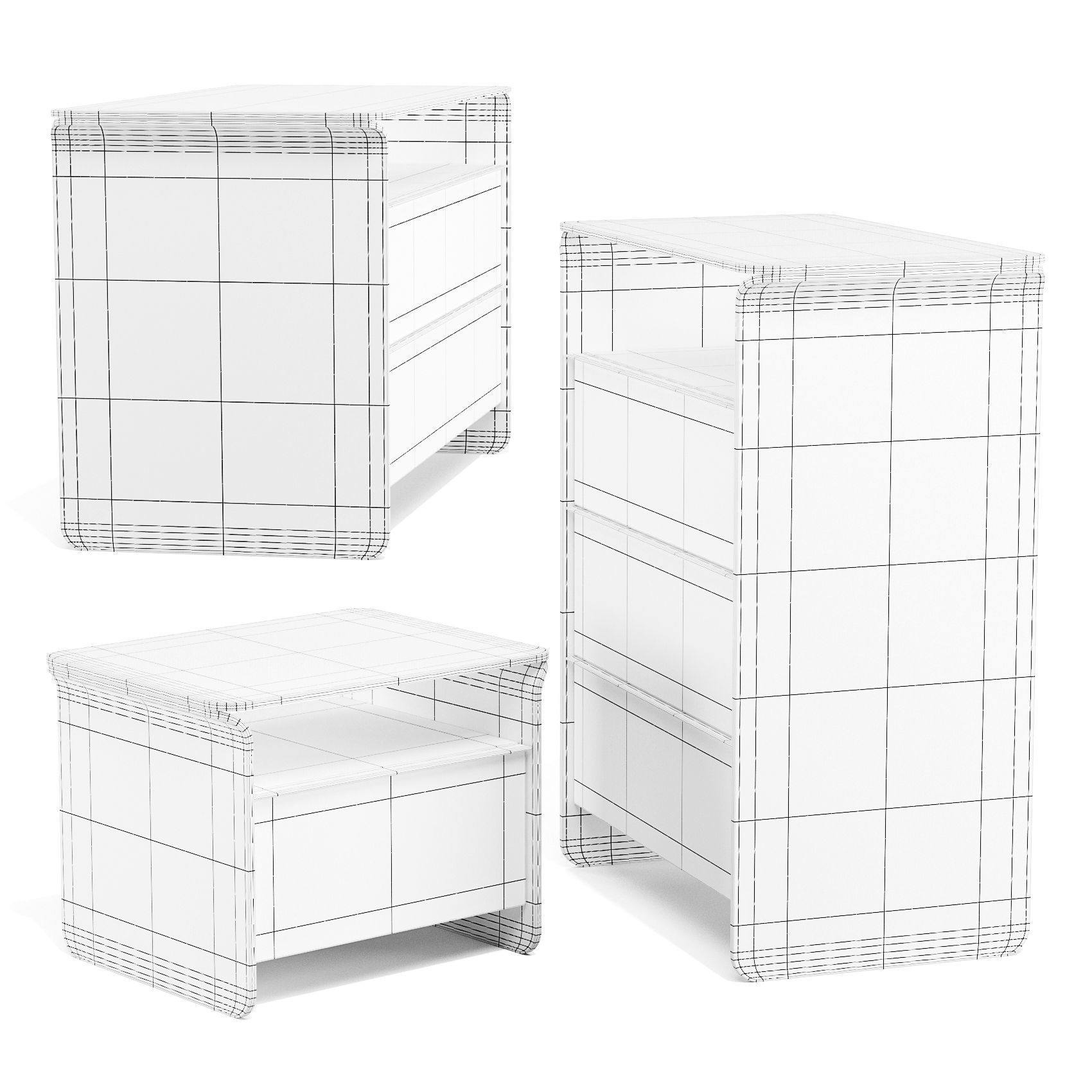 Pianca Nota - Chests of Drawers 3D model_6