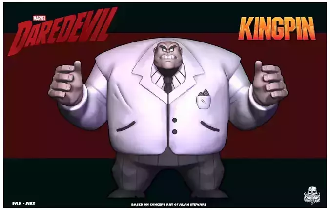 kingping miniature  stylized 3D print model