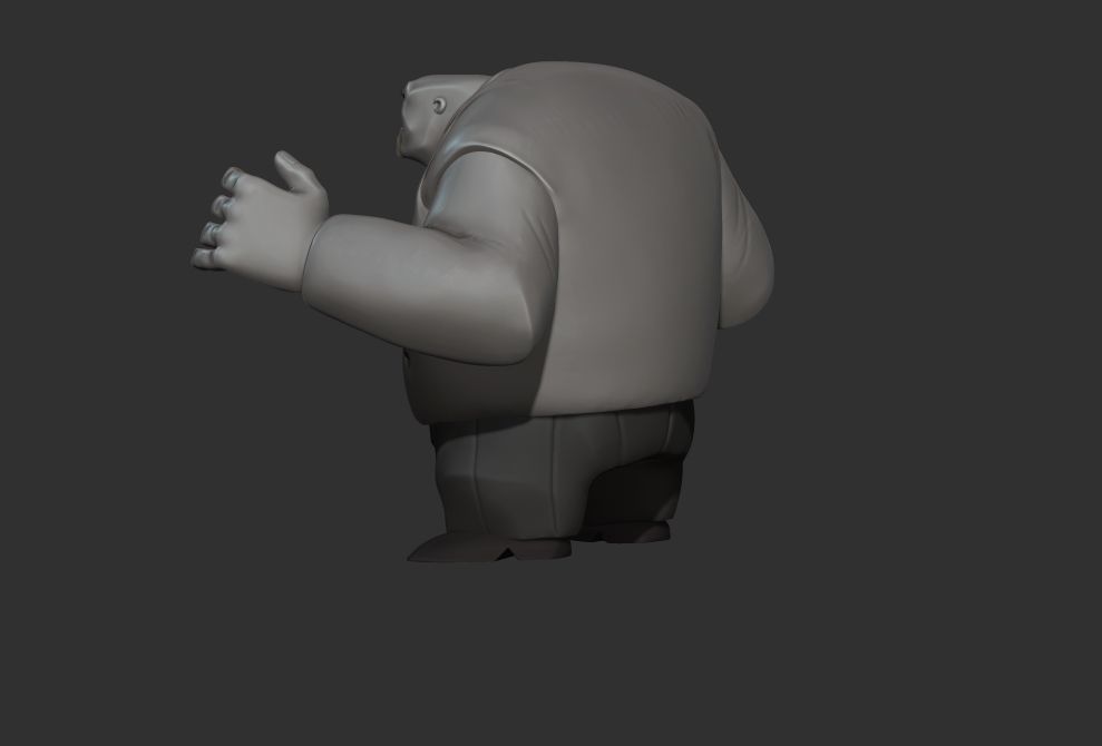 kingping miniature  stylized 3D print model_6